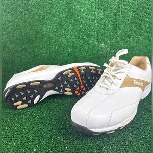 G Etonic  Women’s Leather Golf Shoes Size 9.5 White Tan – New Without Box